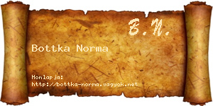 Bottka Norma névjegykártya